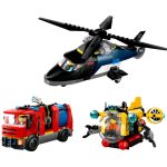 LEGO® City - Helikopter tűzoltóautó és tengeralattjáró egy csomagban (60462)