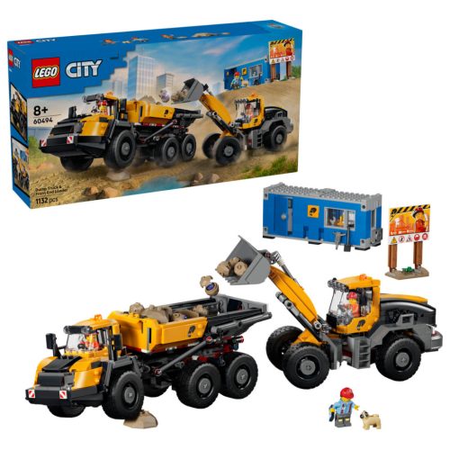 LEGO® City - Homlokrakodó és billenőplatós teherautó (60494)
